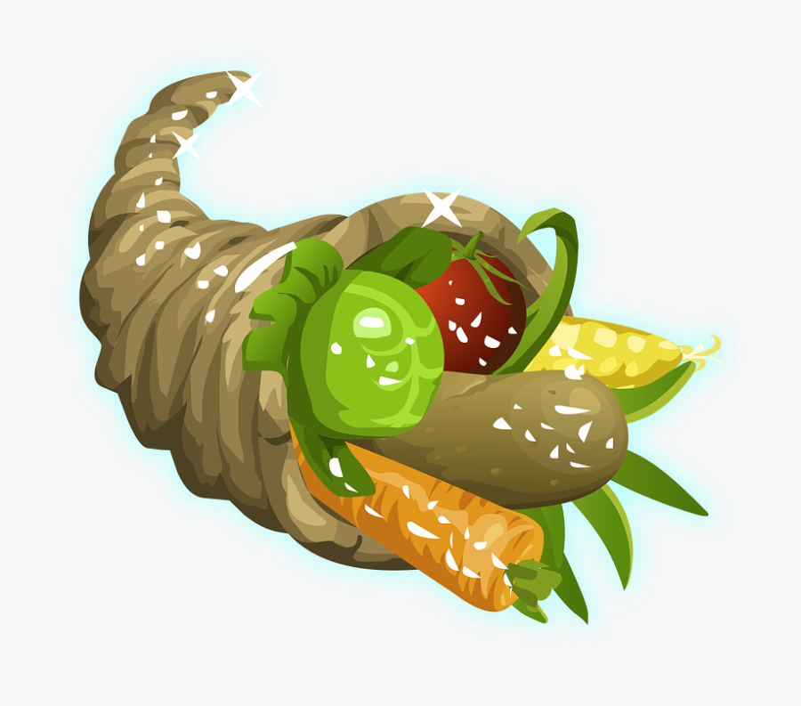 Horn Of Plenty, Thanksgiving, Cornucopia, Holiday, - Cuerno De La Abundancia Png, Transparent Clipart