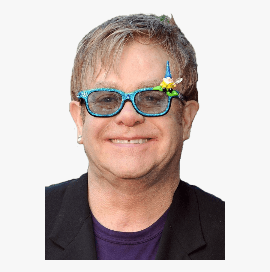 Elton John Wearing Garden Gnome Glasses - Elton John, Transparent Clipart