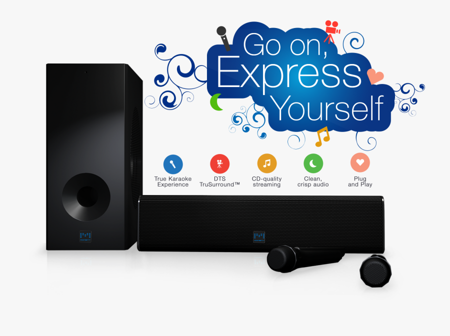 Moment Wireless Karaoke Soundbar - Computer Speaker, Transparent Clipart