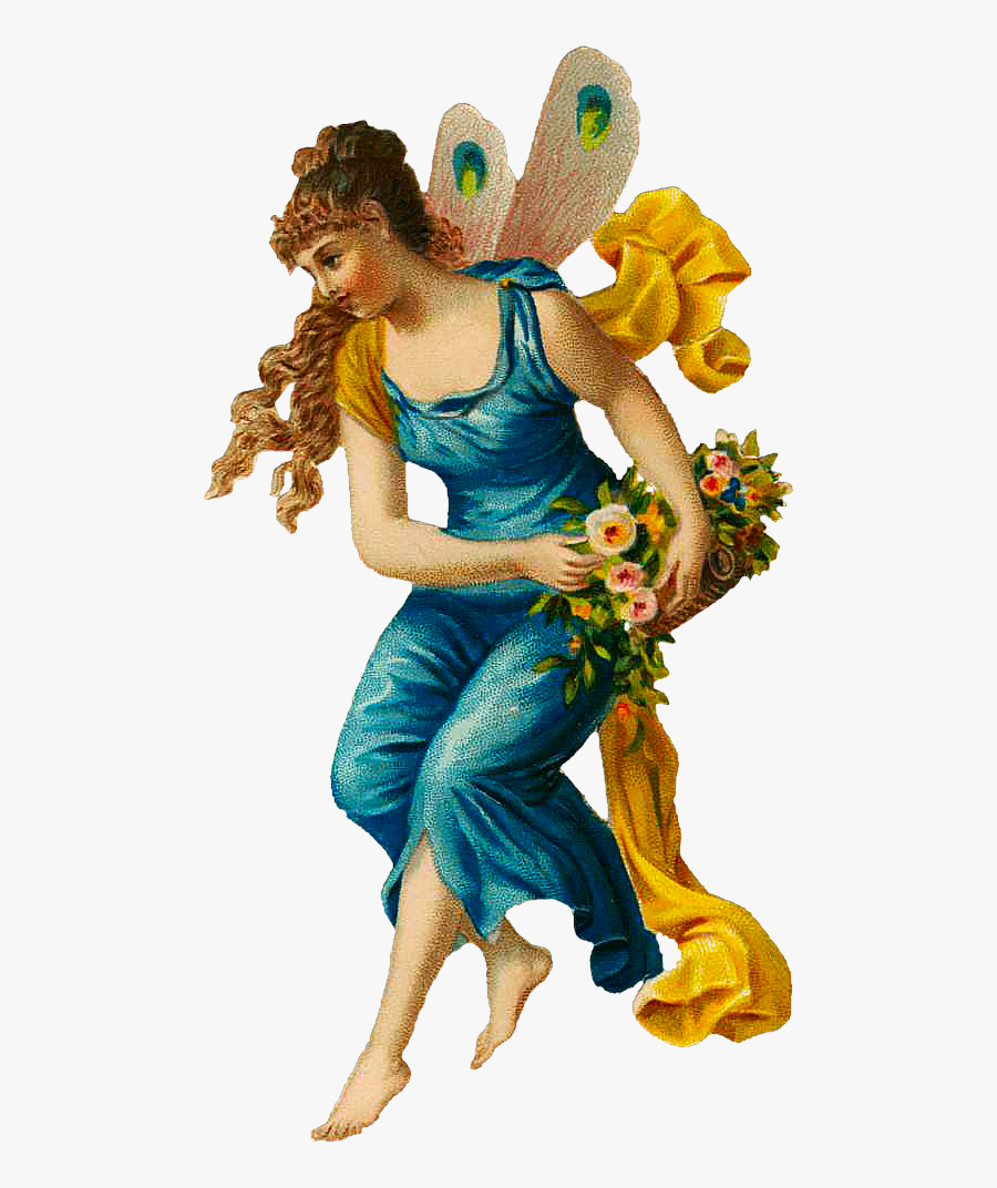 Free Diecut Fairy Graphic - Victorian Fairy Diecut, Transparent Clipart