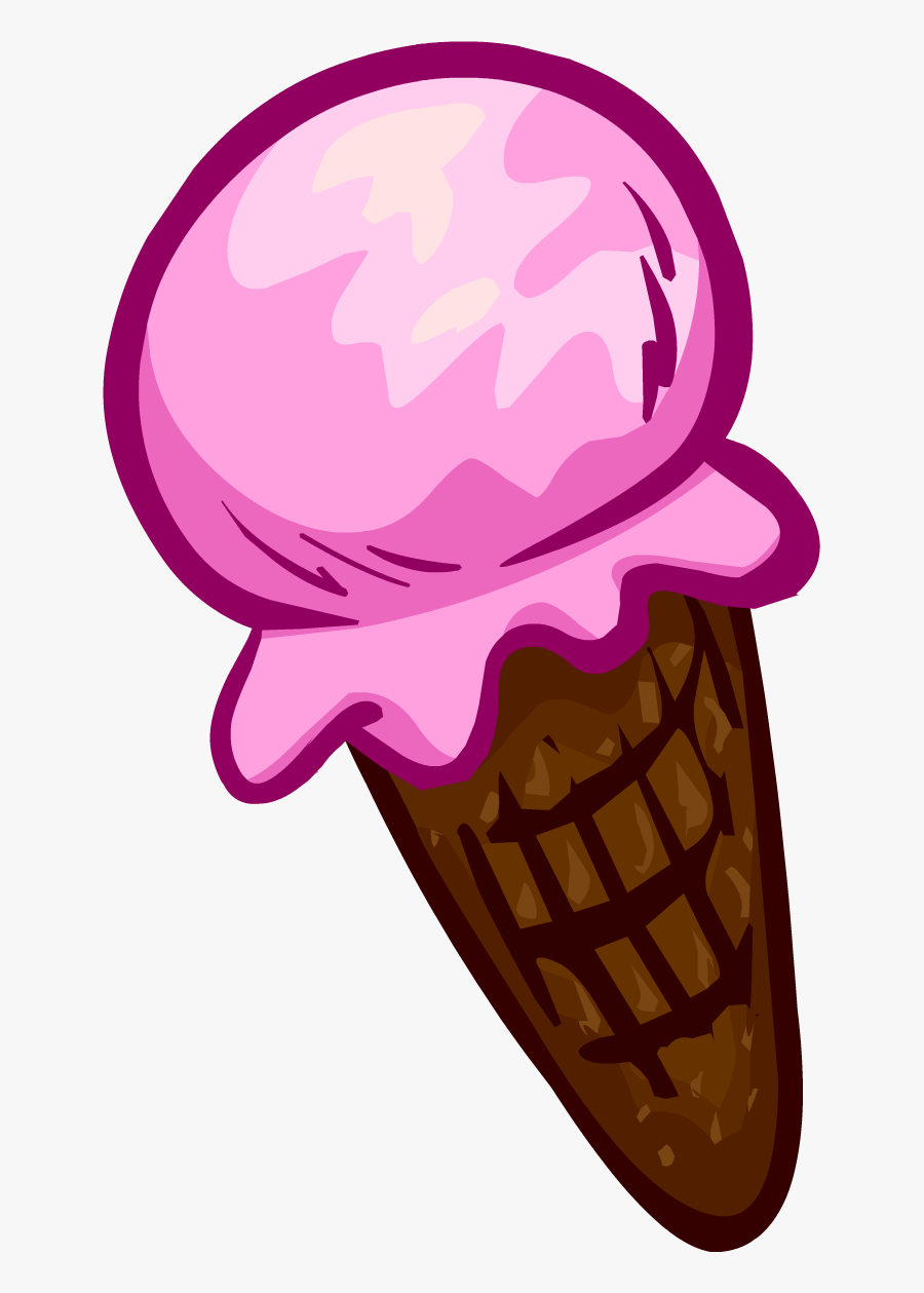 Transparent Ice Cream Png Transparent - Club Penguin Hand Items, Transparent Clipart