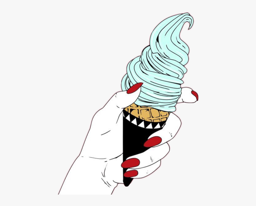#tumblr #hands #helado - Back Ground Ice Karem, Transparent Clipart