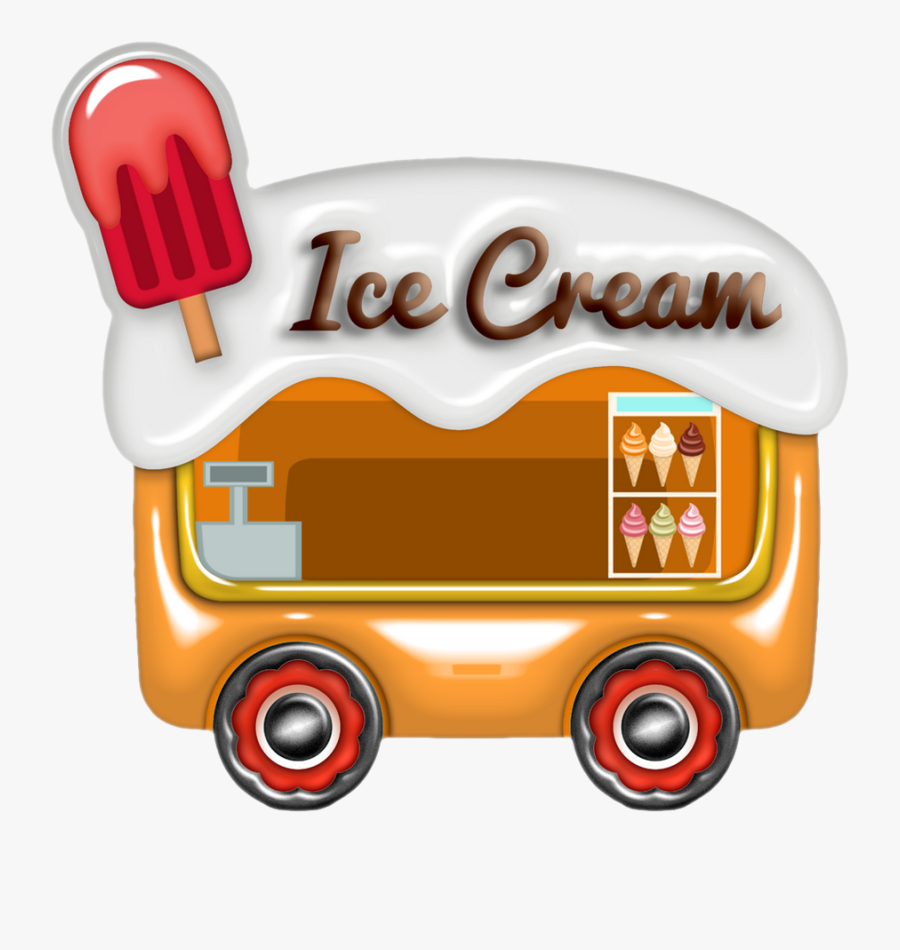 Camion De Glaces - Camion De Glace Fond Transparent, Transparent Clipart