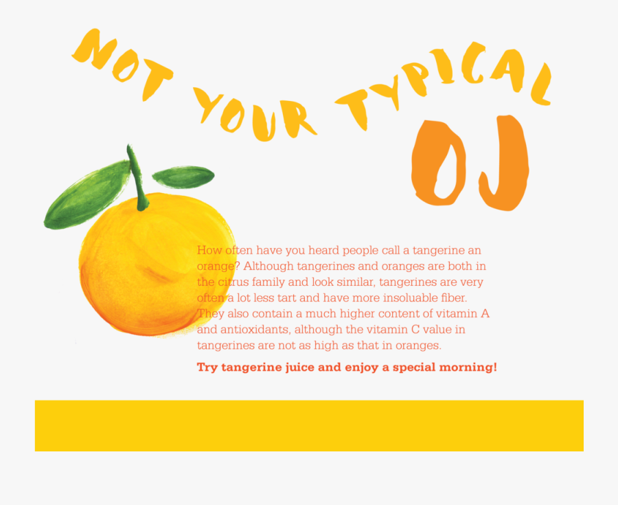 As A Whole Campaign, I Even Made Tangerine Juice To - Tangerine, Transparent Clipart