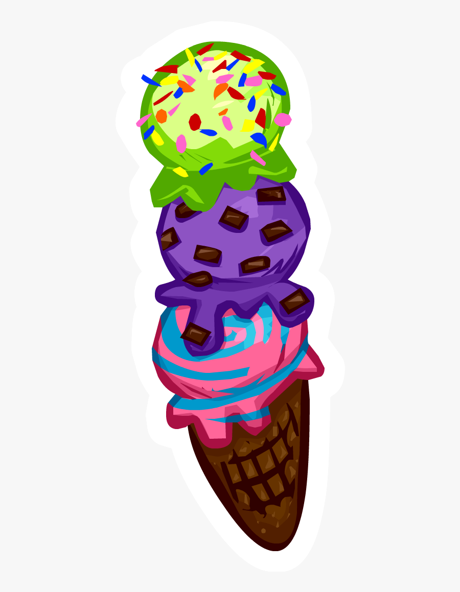 Club Penguin Wiki - Penguin With Ice Cream, Transparent Clipart