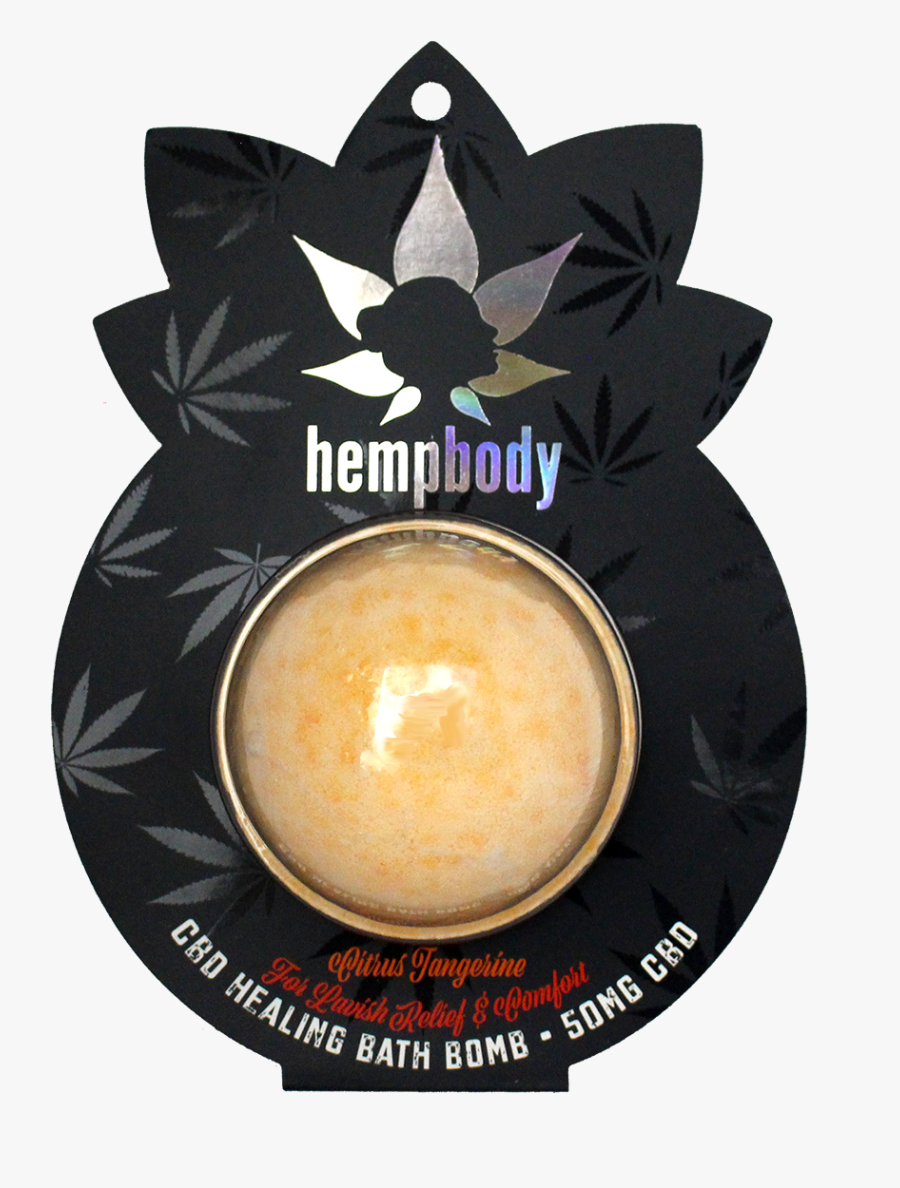 Hempbody Citrus Tangerine Bath Bomb - Bath Bomb, Transparent Clipart