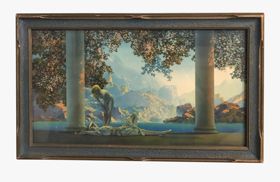 Clip Art Daybreak Painting - Maxfield Parish - Day Break, Transparent Clipart