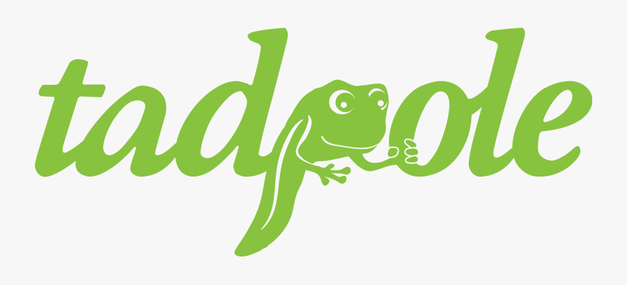 Tadpole Collective - Babyganics Logo White, Transparent Clipart