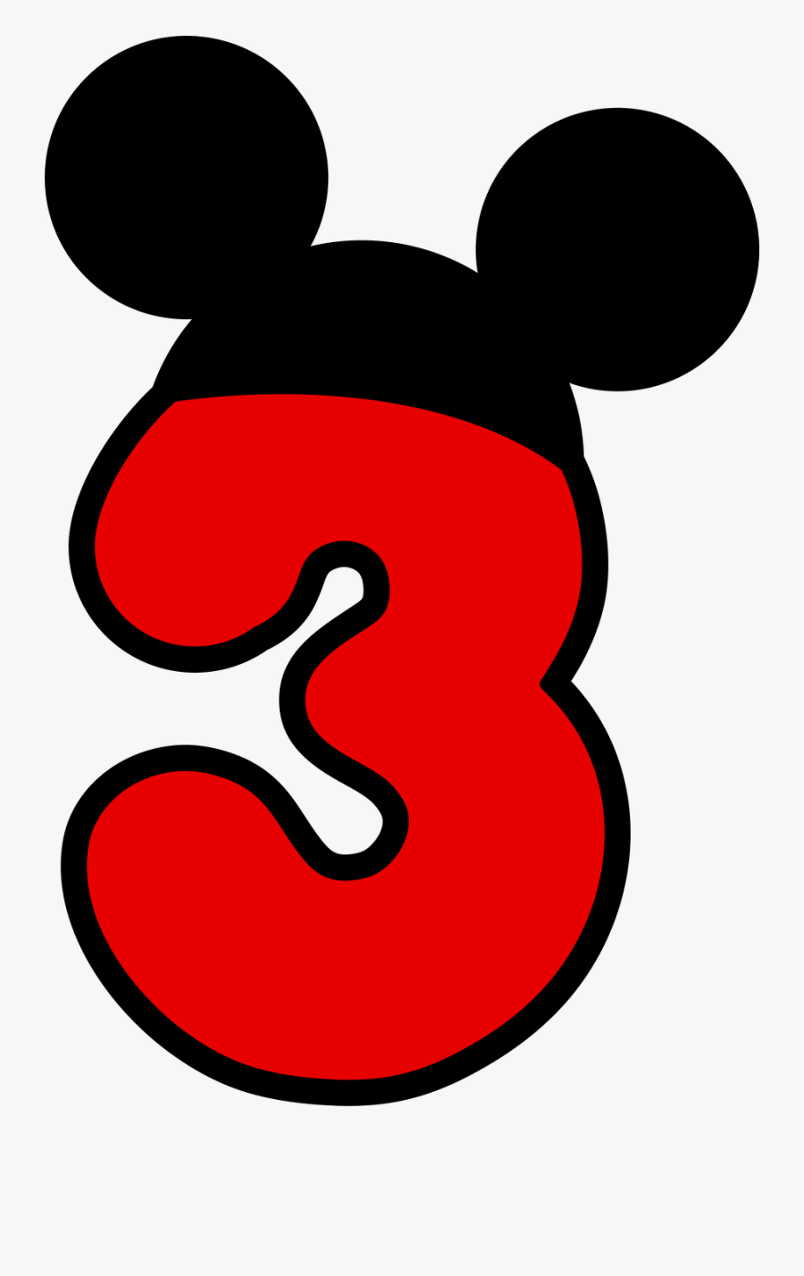 Mickey Clubhouse Png - Numero 5 Mickey Mouse, Transparent Clipart