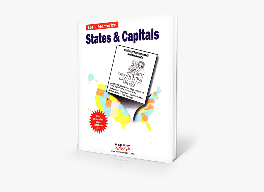Let’s Memorize States & Capitals [mj400 - Illustration, Transparent Clipart