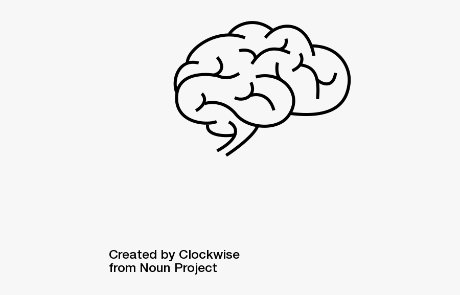 Brain Png Icon - Vector Minimalist Brain Icon, Transparent Clipart