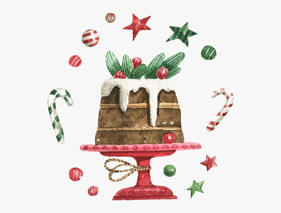 Beautiful Watercolor Christmas Messages Sticker-4 - Free Watercolor Christmas Clipart, Transparent Clipart