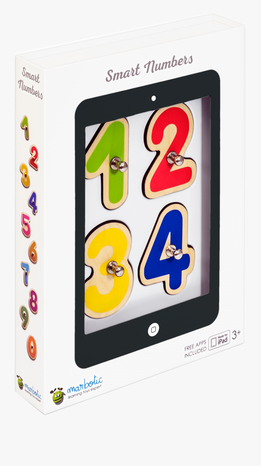 Marbotic Smart Numbers, Transparent Clipart