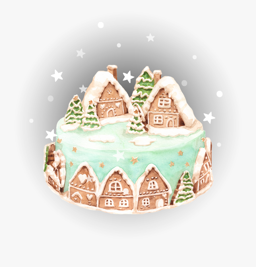 Mix2 - Gingerbread House, Transparent Clipart