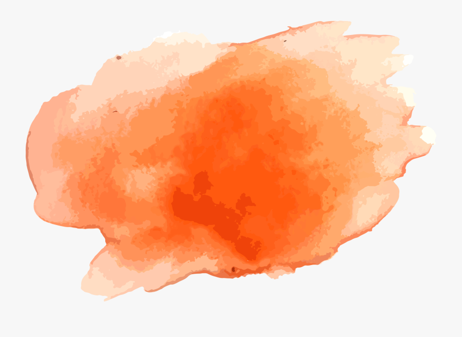 Watercolor Painting Graffiti - Color Background Orange Png, Transparent Clipart