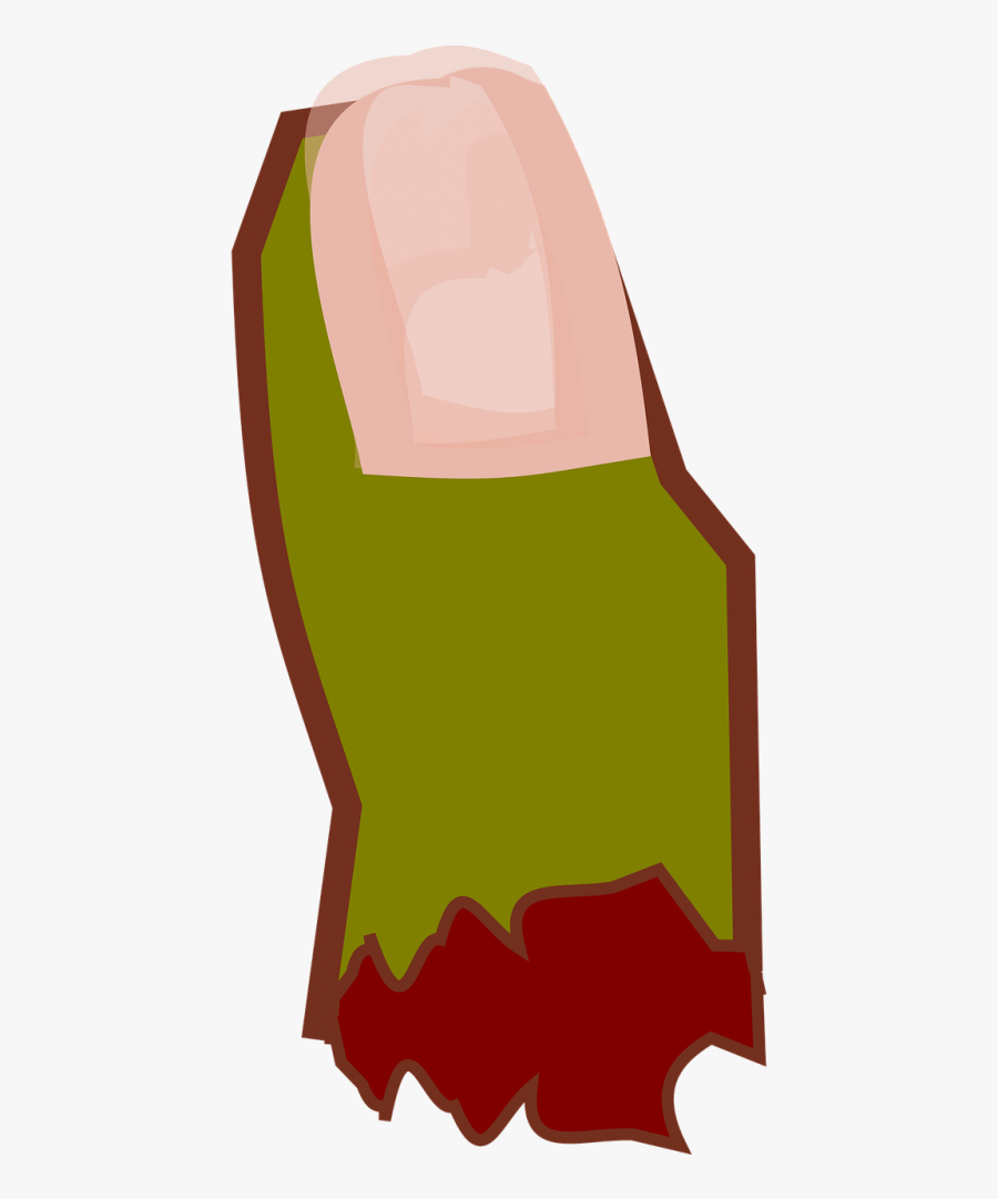 Finger Zombie Cut - Finger Cut Png, Transparent Clipart