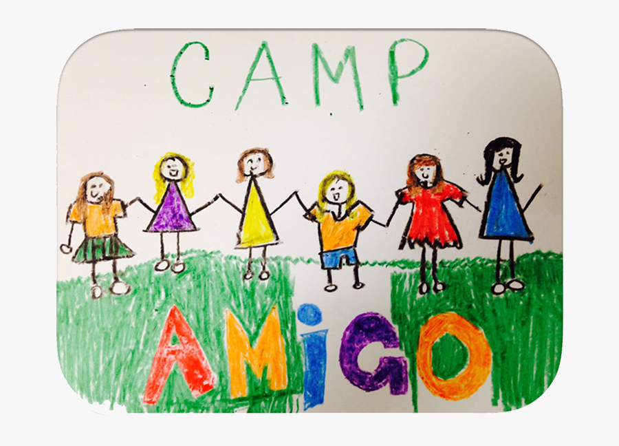 Camp Amigo Sign, Transparent Clipart