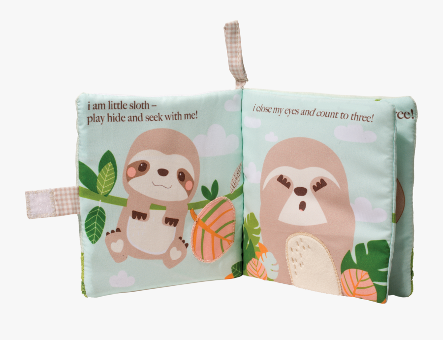 Douglas Baby Sloth Soft Activity Book - Cartoon, Transparent Clipart