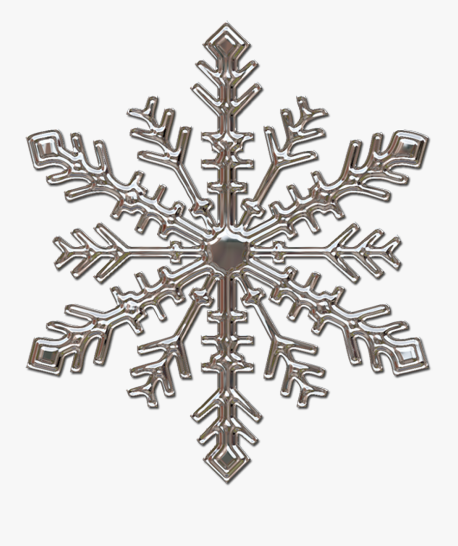 Silver Snowflake Png, Transparent Clipart