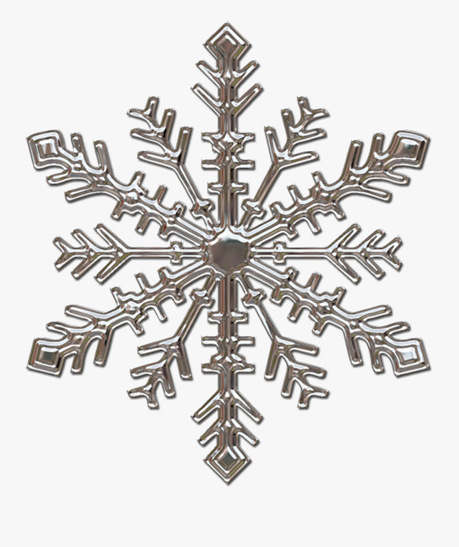 Silver Snowflake Png , Free Transparent Clipart - ClipartKey