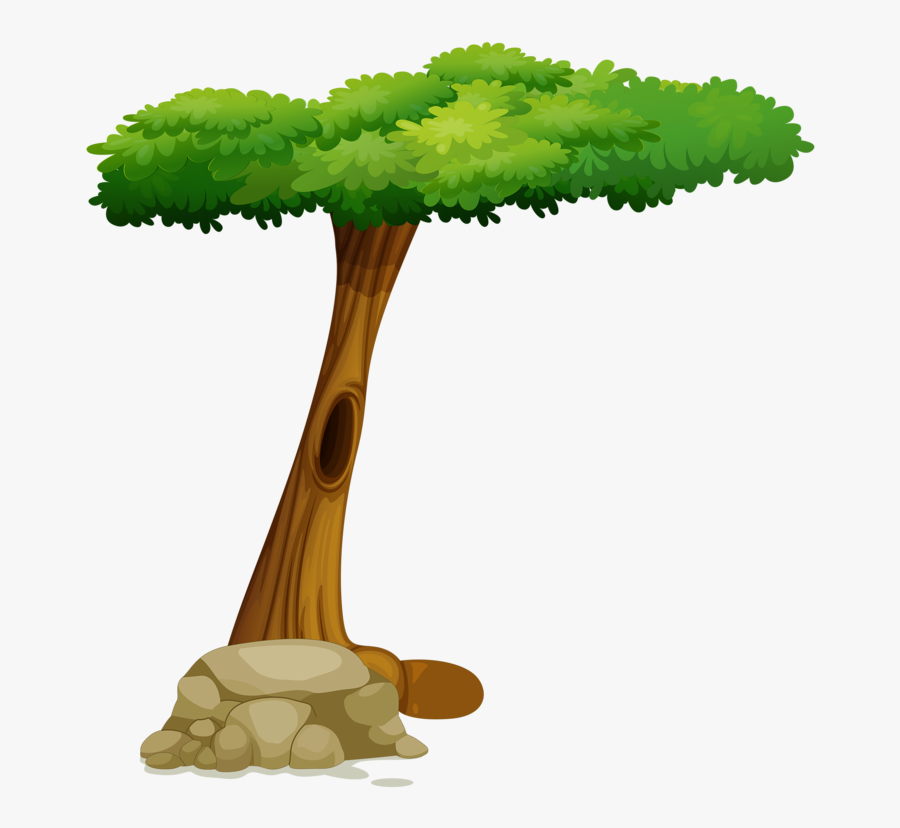 Transparent Big Tree Clipart - Boy Under The Tree, Transparent Clipart