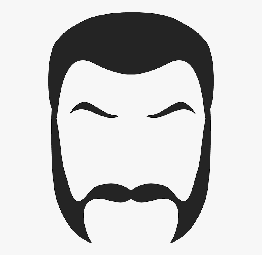 Friendly Mutton Chops Rubber Stamp Clipart , Png Download, Transparent Clipart