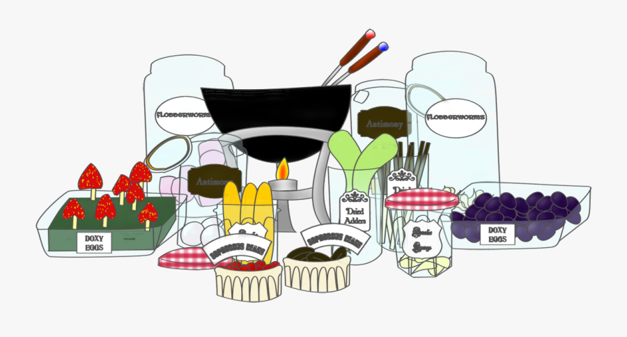 Potions Fondue - Cartoon, Transparent Clipart