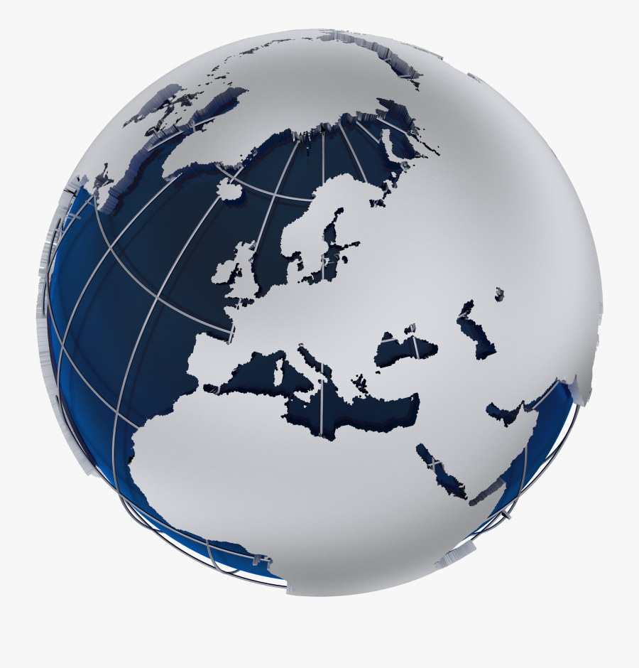 Earth Globe World - News Globe Logo Png, Transparent Clipart