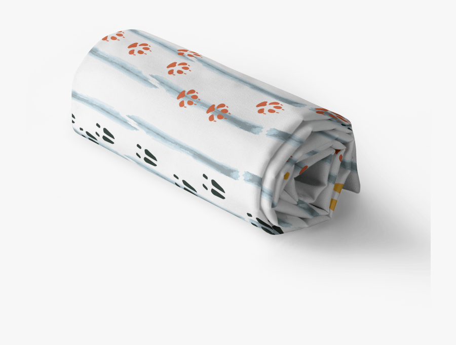 Follow The Tracks Cotton Jersey Fabric For Project - Light, Transparent Clipart