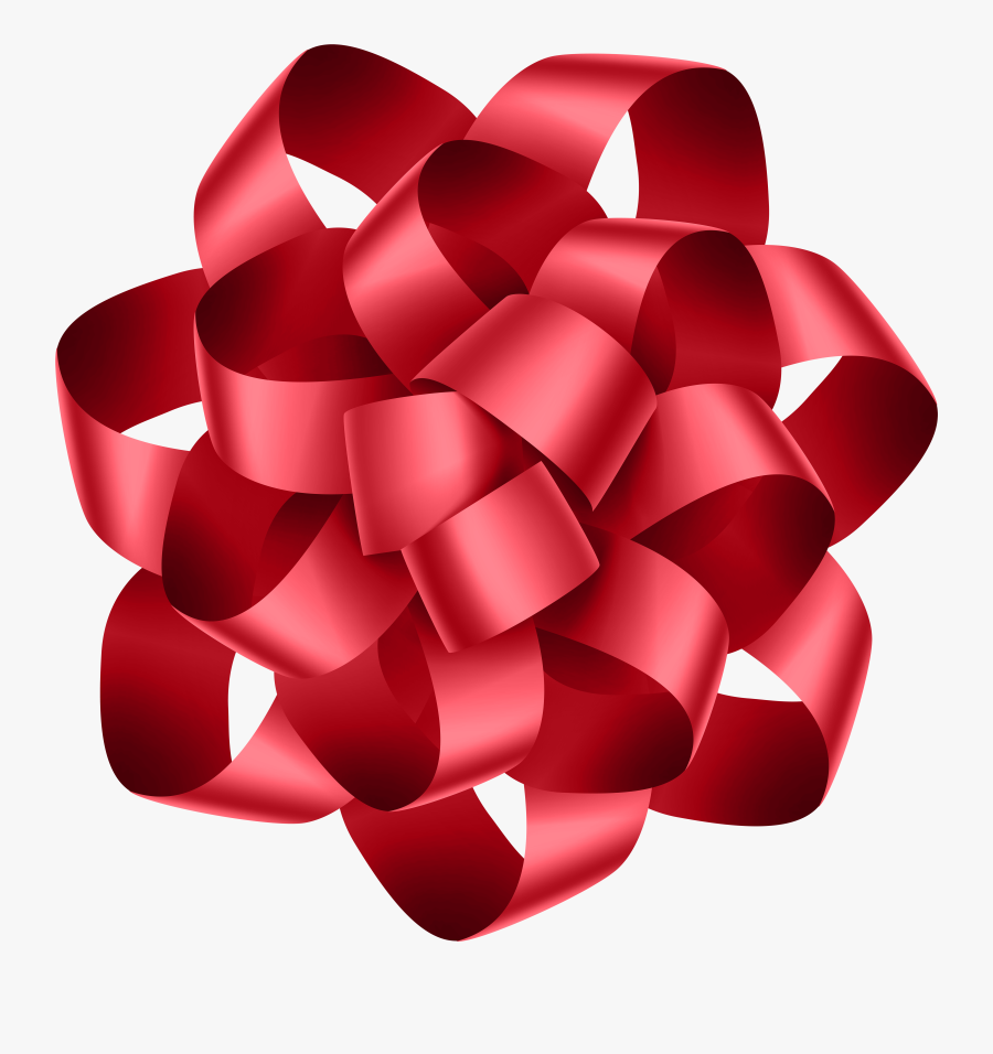 Red Gift Bow Png - Portable Network Graphics, Transparent Clipart