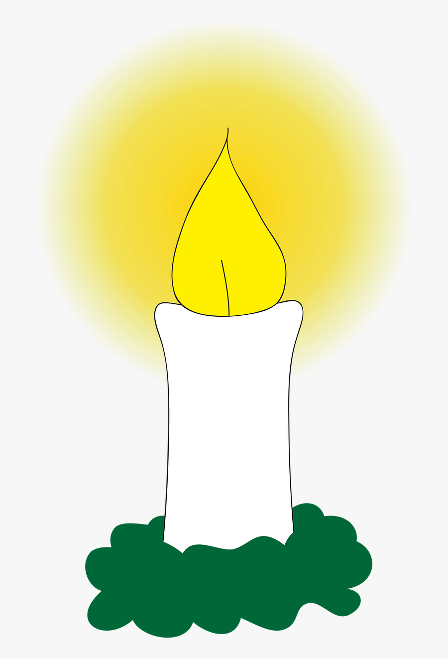 Candle Candle Light Flame Free Picture - Animated Candle Light Transparent, Transparent Clipart