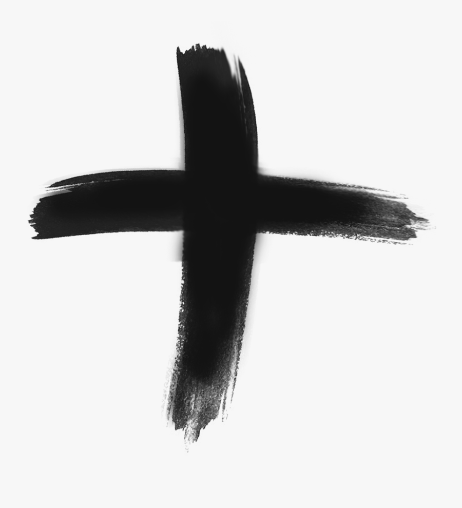 Drawn Cross Lent Ash - Ash Monday 2019 Maronite, Transparent Clipart