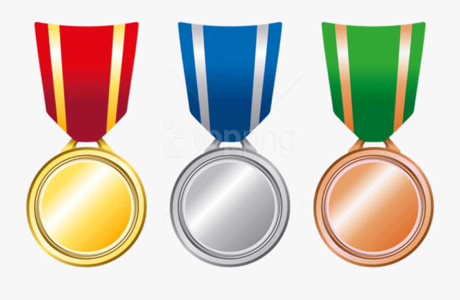Free Png Download Transparent Gold Silver Bronze Medals - Bronze Silver And Gold Medal Png, Transparent Clipart