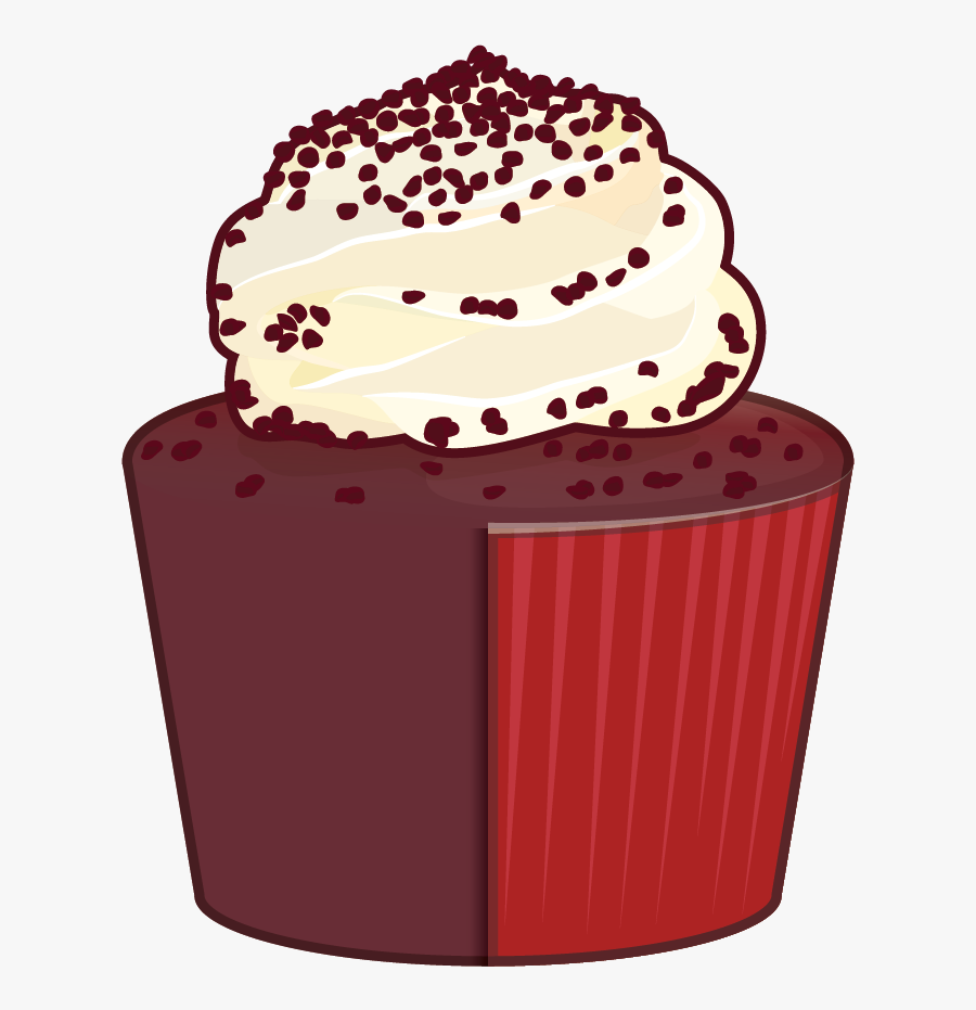 Redvelvet Cupcake - Gelato, Transparent Clipart