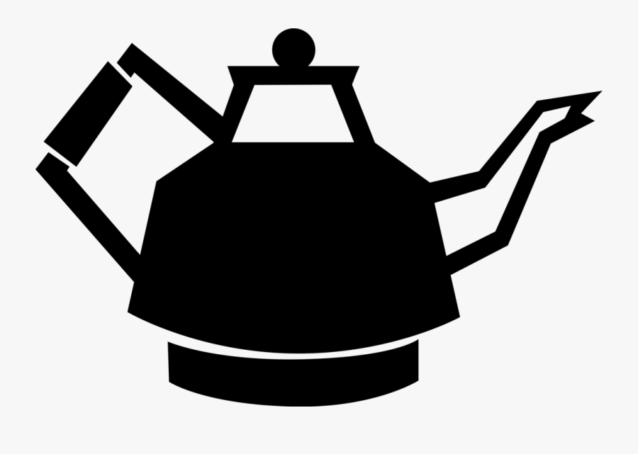 Vector Illustration Of Small Kitchen Appliance Electric - Teapot, Transparent Clipart