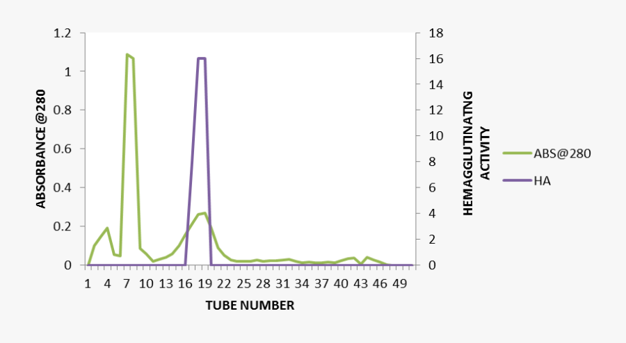 Elution Profile Of Piliostigma Thonningii Seed Lectin - Plot, Transparent Clipart