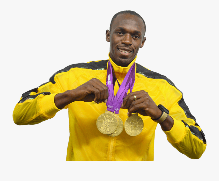Bronze-medal - Usain Bolt, Transparent Clipart