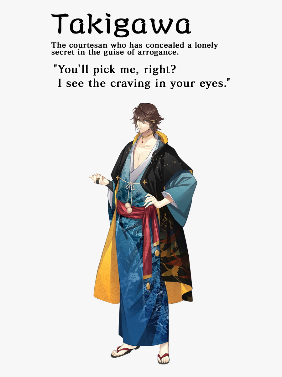 The Pride Of Ohgiya, Takigawa Is Equaled In Popularity - Men Of Yoshiwara Takigawa, Transparent Clipart