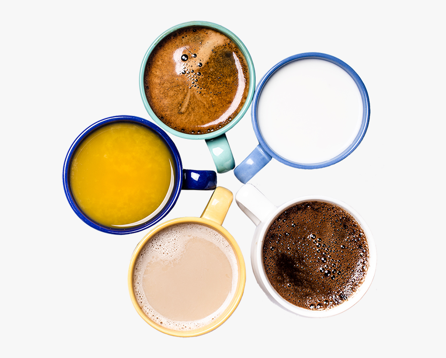 Cups Of Coffee - Circle, Transparent Clipart