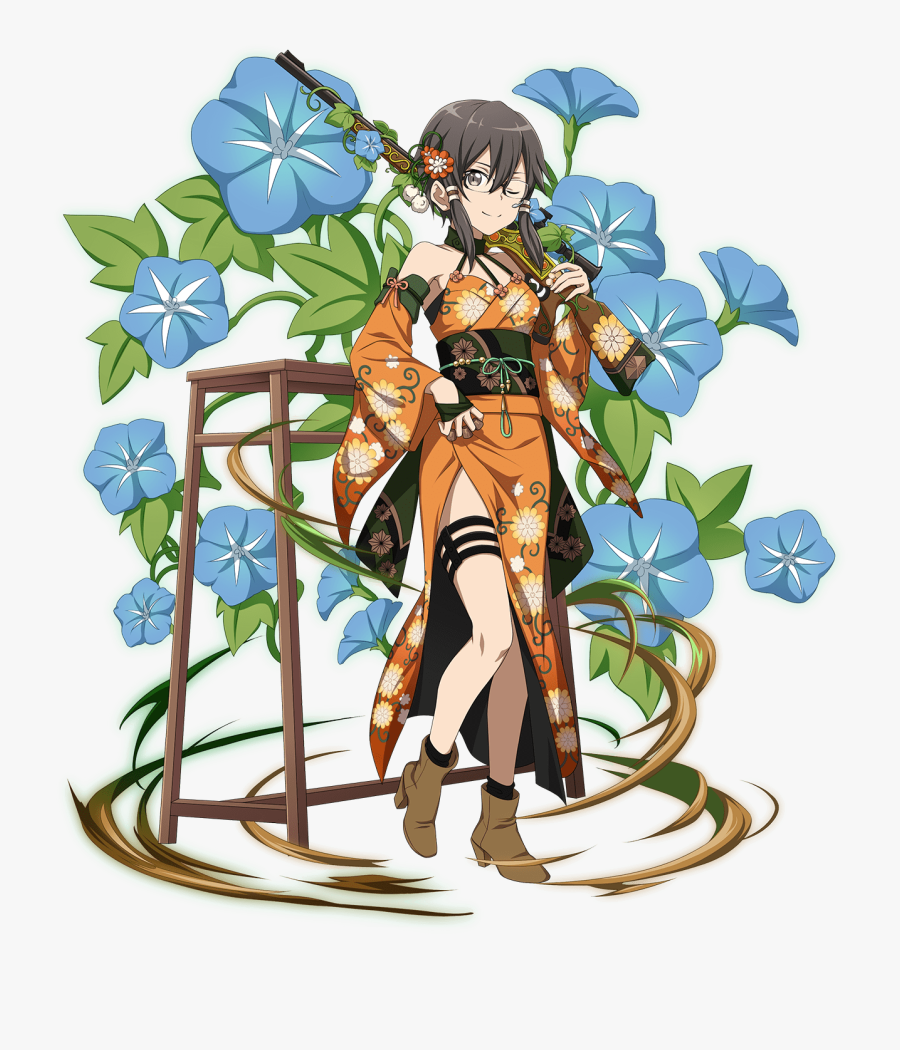 View Samegoogleiqdbsaucenao Sinon Yukata ,, Transparent Clipart