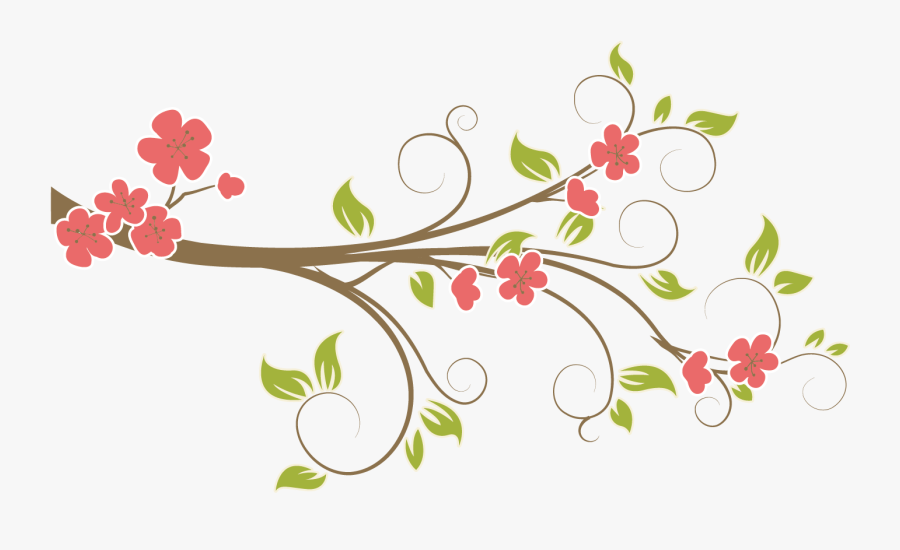 Ramas Con Flores Png, Transparent Clipart