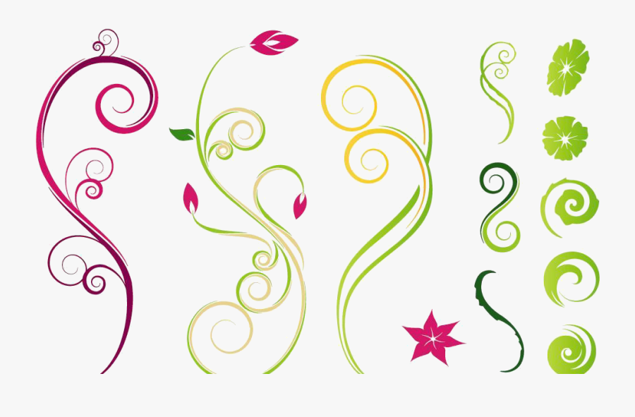 Transparent Vine Clip Art - Flower Vine Drawing Png, Transparent Clipart