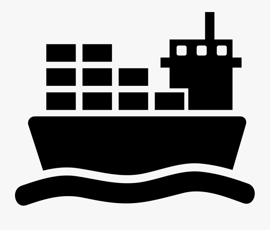 Ship With Cargo On Sea - Consumer Iot Industrial Iot, Transparent Clipart