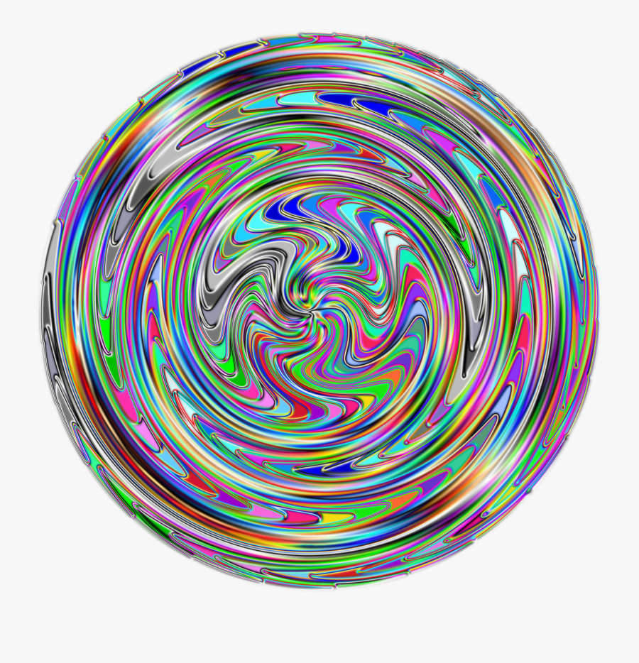 Transparent Colorful Swirls Clipart - Circle, Transparent Clipart