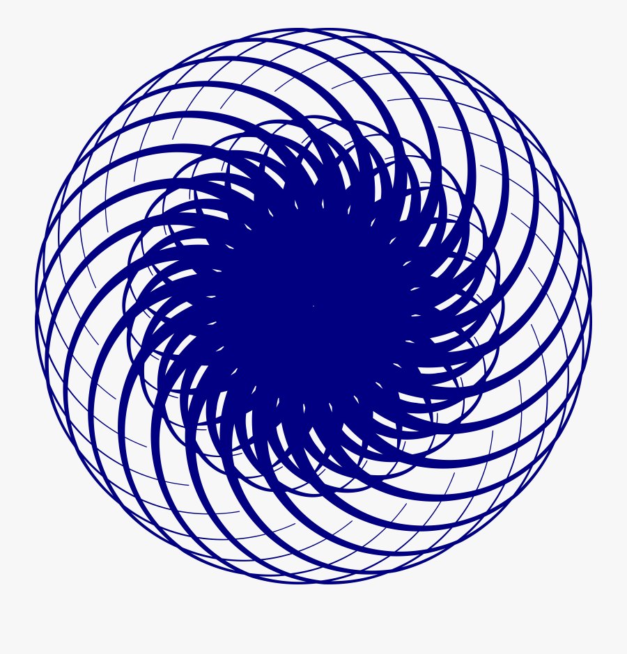 Corner Curves Swirl Clip Arts - Redemoinho Azul, Transparent Clipart