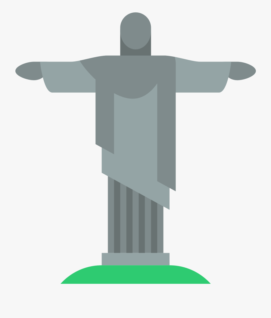 Transparent Cristo Png - Christ The Redeemer Emoji, Transparent Clipart