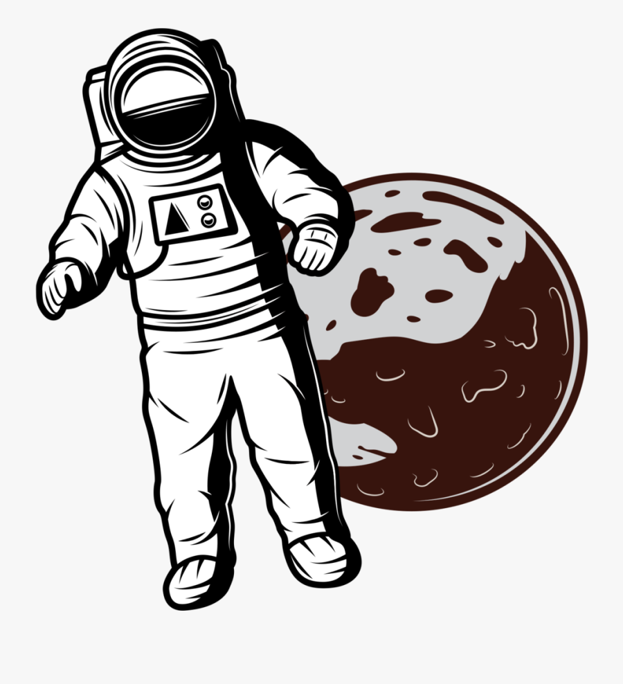 Astronaut Planet 1500 - Illustration, Transparent Clipart