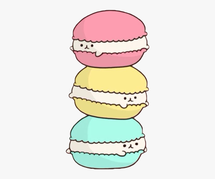 #macarons #pink #yellow #turquoise #bunnies #stacked - Cartoon Nutella Cute, Transparent Clipart
