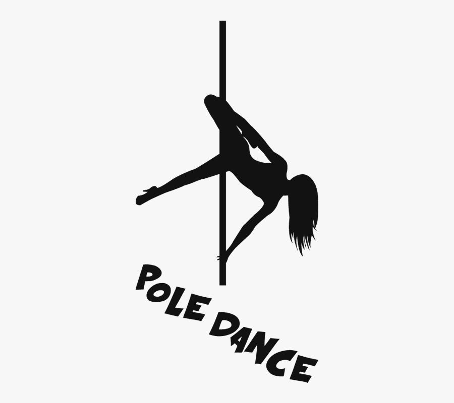 Pole Dance Silhouette - Pole Dance, Transparent Clipart
