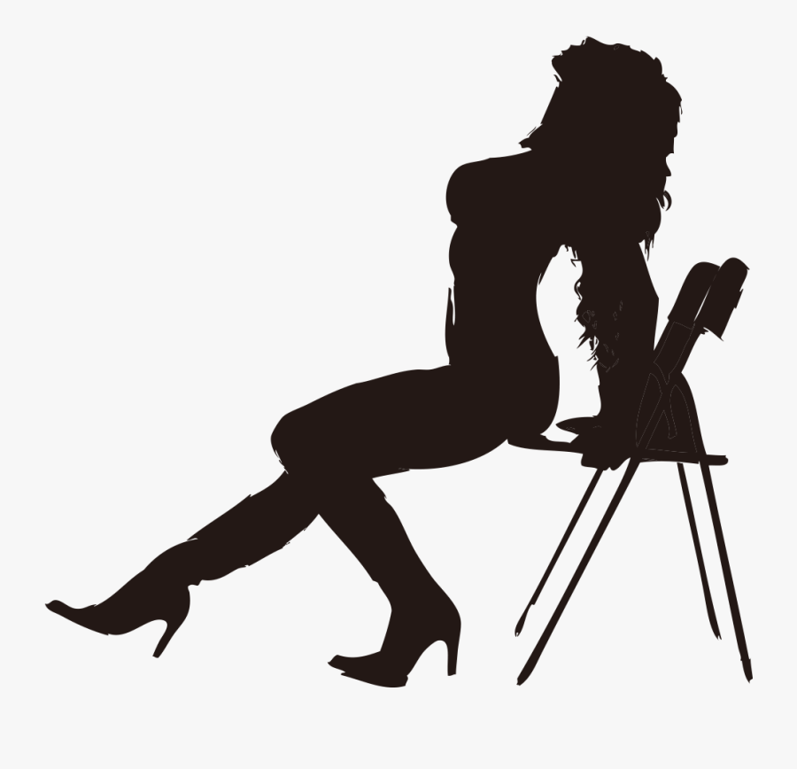 Ballet Sitting Dance Pole Studio Chair Women Clipart - Chair Dance Png, Transparent Clipart